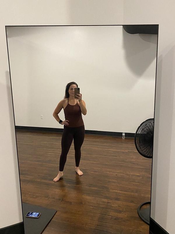 Customer photo for "The Spacedye leggings are the"