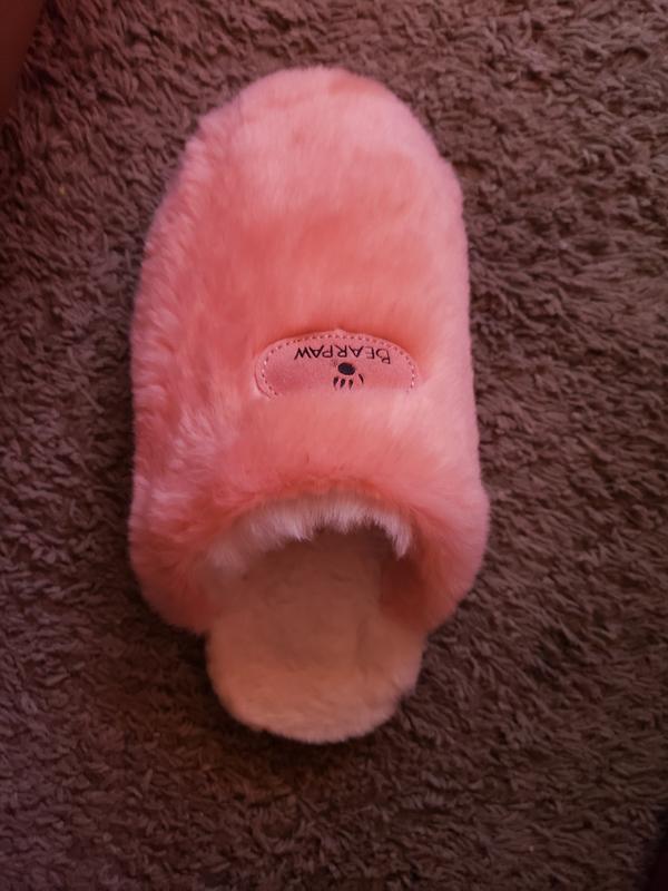 Pink bear best sale paw slippers