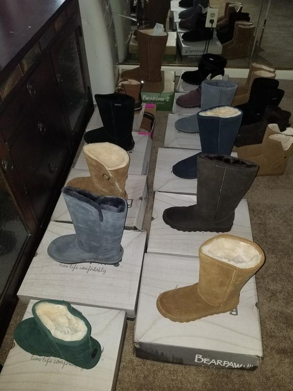 Bearpaw tall brown boots sale