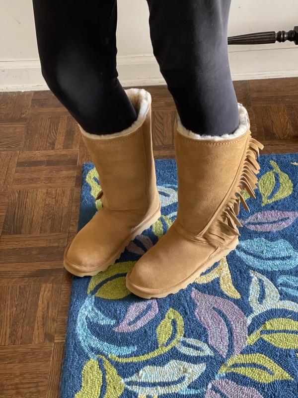 Bearpaw fringe clearance boots