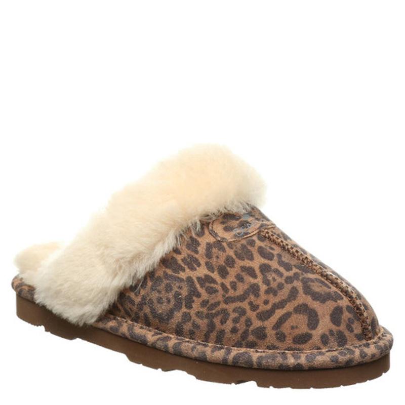 Bearpaw cheap leopard slippers