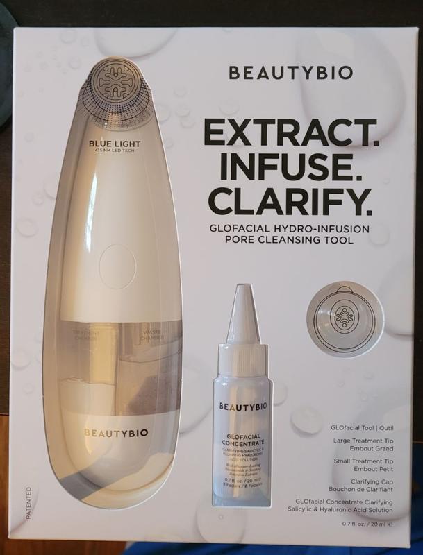 BeautyBio GLOfacial Hydro-Infusion Pore Cleasning top Tool *NEW In BOX*