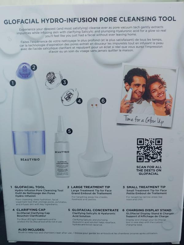 GLOfacial Hydro-Infusion Pore Cleansing + Blue LED buy Clarifying Tool