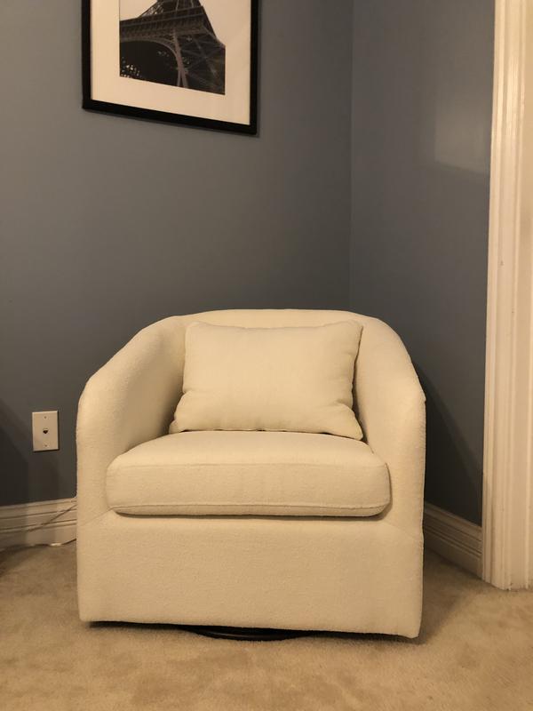 Studio 3B™ Swiveling Lounge Chair in White | Bed Bath & Beyond