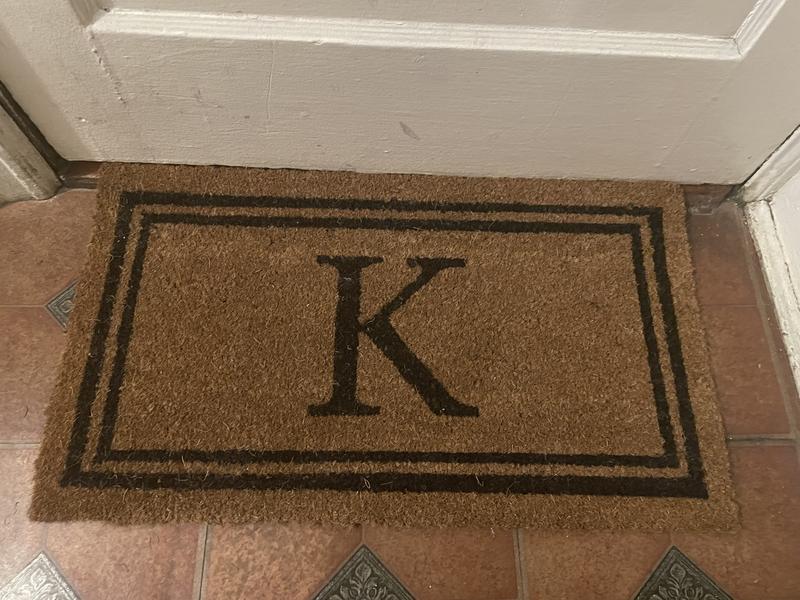 Simply Essential™ 16"x28" Monogram Letter "G" Coir Door Mat Insert