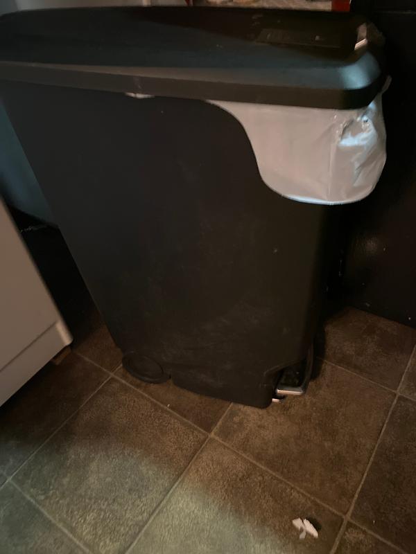 simplehuman® Slim Plastic 40Liter StepOn Trash Can Bed Bath and