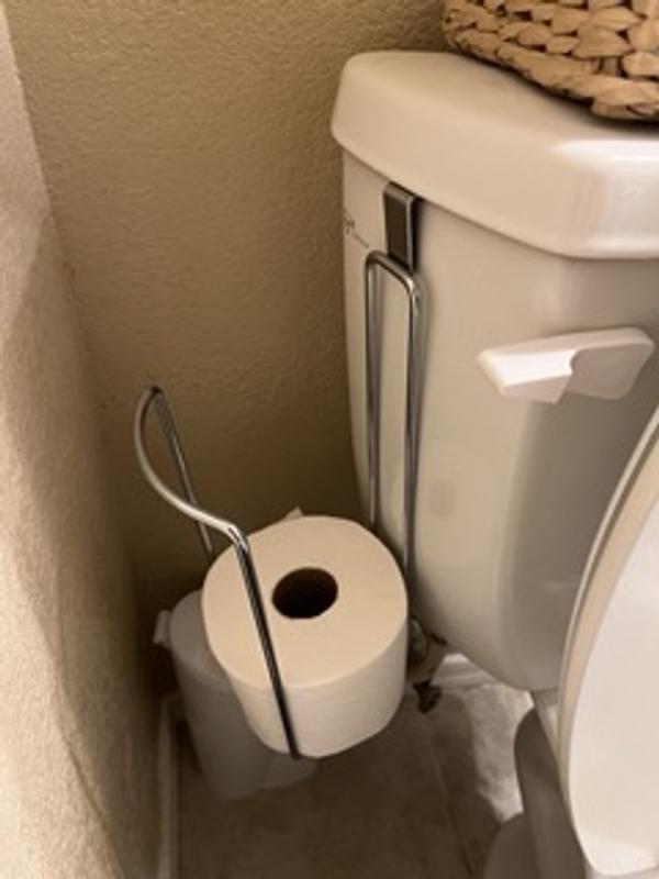 Simply Essential™ OvertheTank 3Roll Toilet Paper Reserve in Chrome