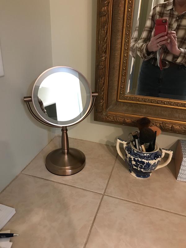 Zadro™ 10x/1x Cordless LED Lighted Vanity Mirror Bed Bath and Beyond