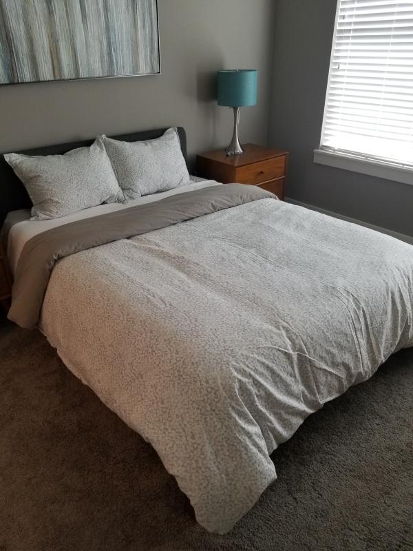 Garment Washed Solid Duvet Cover Set Bed Bath and Beyond Canada