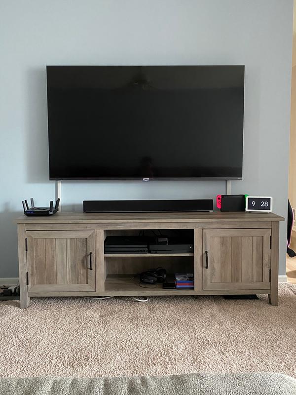 Forest Gate™ Sage 70-Inch TV Console with Beadboard Doors in Rustic Oak ...