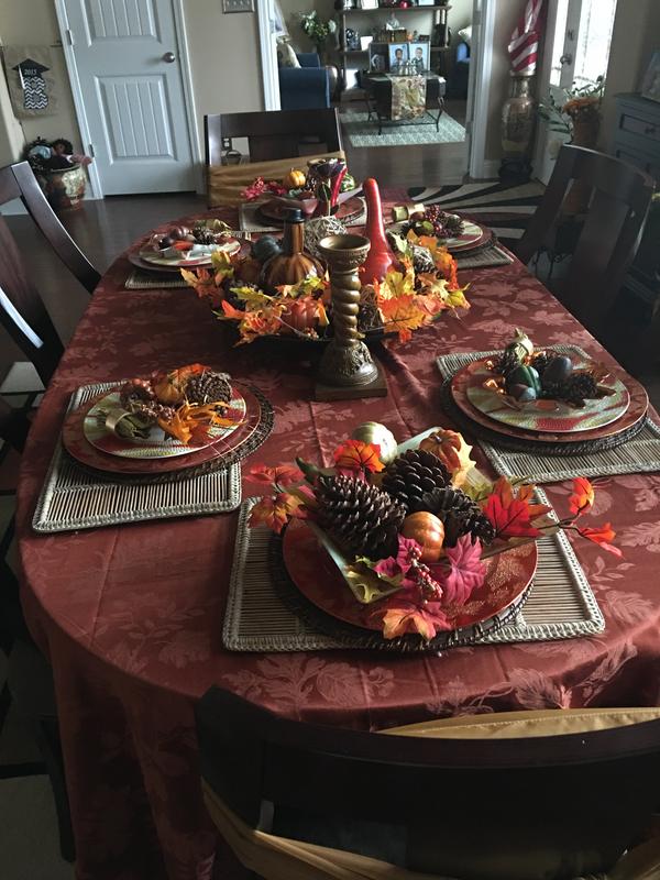 Autumn Medley Pumpkin Tablecloths Bed Bath and Beyond Canada