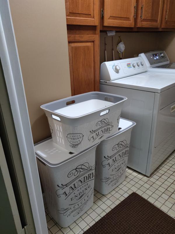 "Laundry a Never Ending Cycle" Laundry Basket Bed Bath and Beyond Canada