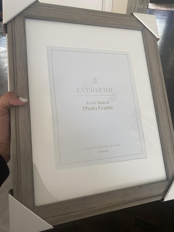 Everhome™ Single Opening 8Inch x 10Inch Wood and Glass Matted Picture