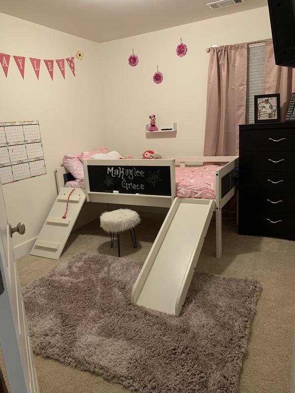 Art Play Junior Low Loft Twin Bed in White Wash Bed Bath & Beyond