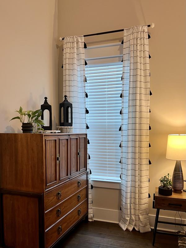 Studio 3B™ Geometric 24 to 28Inch Adjustable Single Curtain Rod Set in