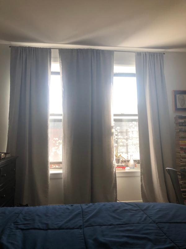 Brookstone® Zoey Solid Rod Pocket 100 Blackout Window Curtain Panel