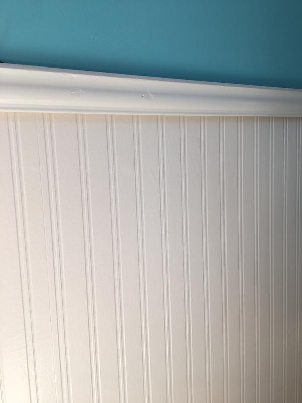 Graham & Brown Beadboard PrePasted Paintable Wallpaper in White Bed