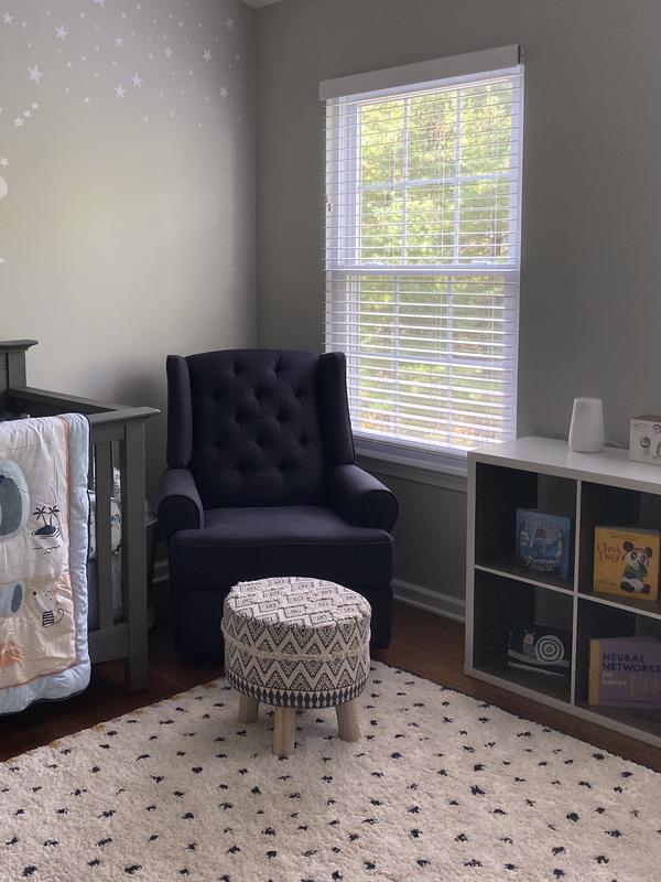 Best Chairs Finley Swivel Glider Recliner in Linen buybuy BABY