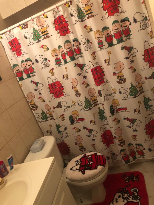 PEANUTS toilet cover & mat 2 snoopy 