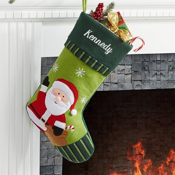 Christmas Family Santa Christmas Stocking | Bed Bath & Beyond