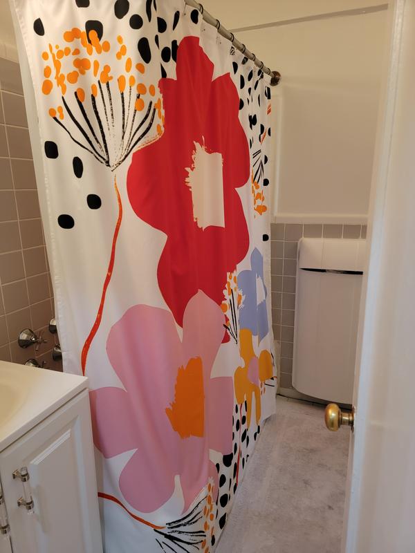 Simply Essential™ Engineered Floral Shower Curtain Bed Bath and