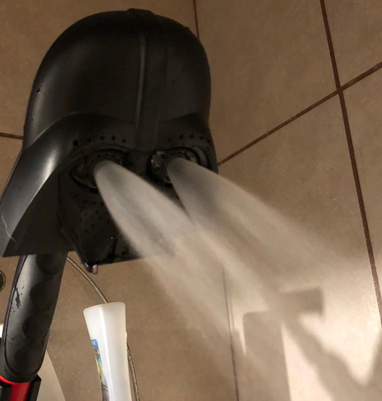Oxygenics® Star Wars™ Darth Vader 3Spray Handheld Showerhead Bed