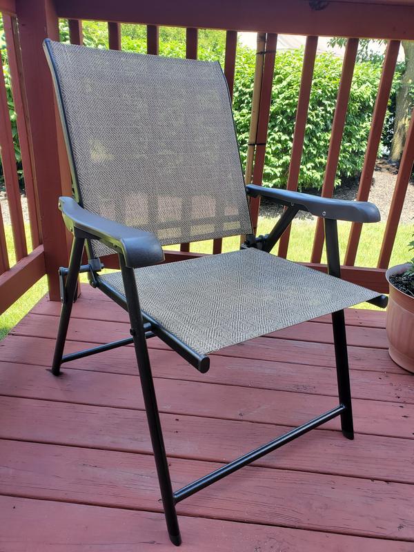 Never Rust Outdoor Aluminum Folding Sling Chair Bed Bath and Beyond