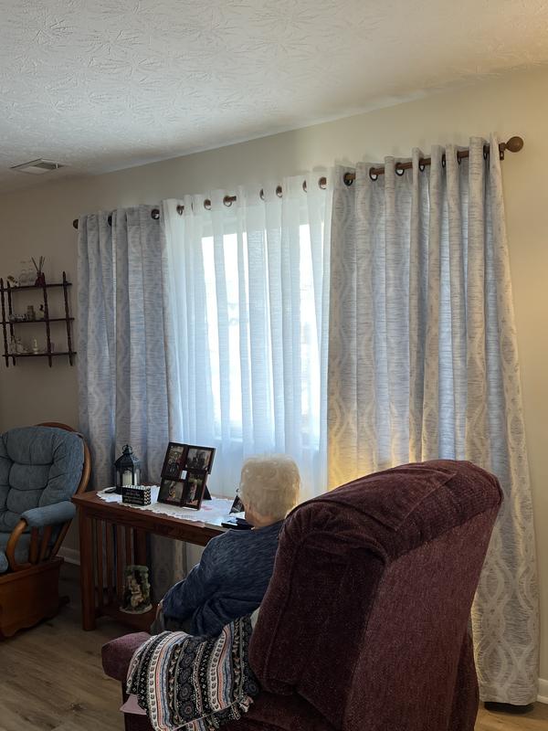 Simply Essential™ Lora Grommet Sheer Window Curtain Panels (Set of 2