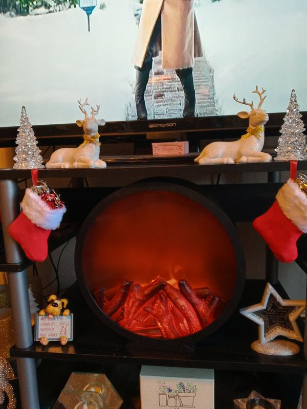 GRAYSON HOME LED Tabletop Fireplace in Black Bed Bath and Beyond Canada