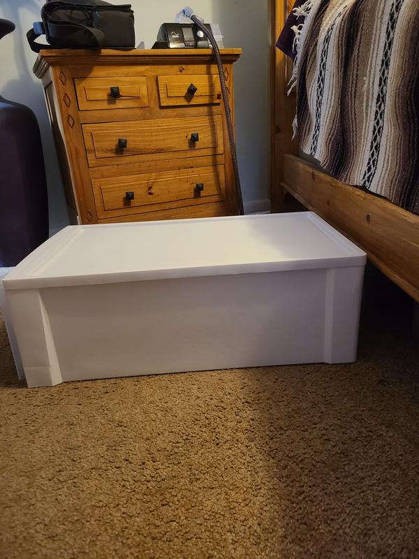 Simply Essential™ Underbed Stacking Drawer in White Bed Bath and