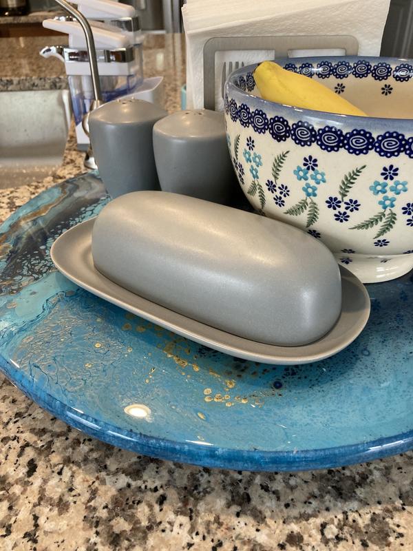 Noritake® Colorwave Covered Butter Dish in Slate Bed Bath and Beyond