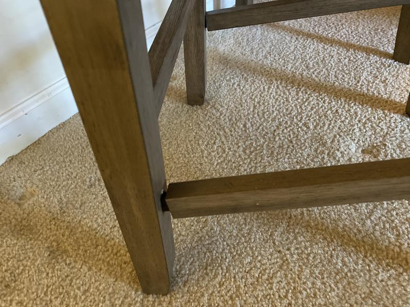 Hartland Upholstered Stool in Driftwood Bed Bath & Beyond