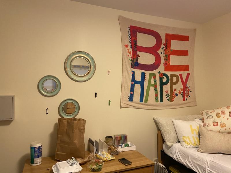 Weathered 3Piece Round Wall Mirror Set in Blue Bed Bath and Beyond