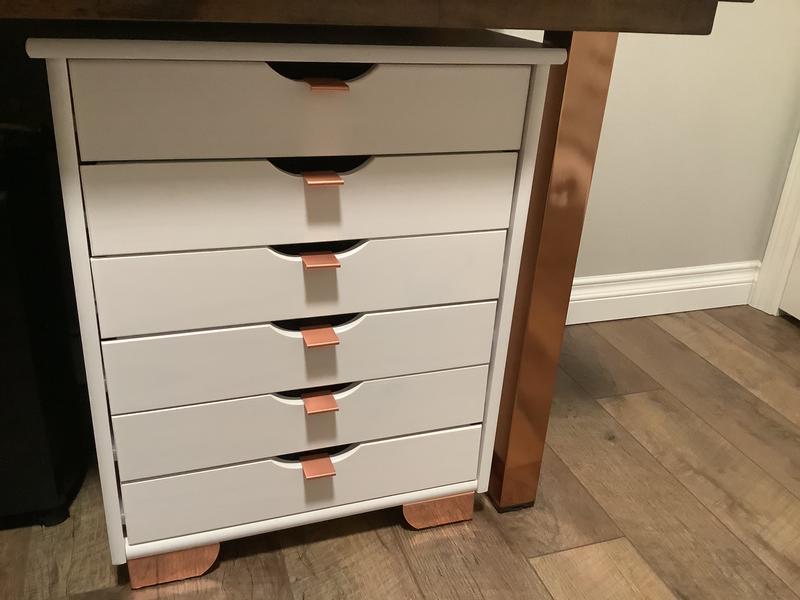 Customer Reviews Laurel 6Drawer Wide Rolling Storage Cart in Black