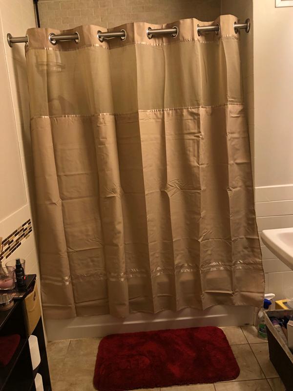 Hookless® Escape Fabric Shower Curtain and Snapin Liner Set Bed Bath