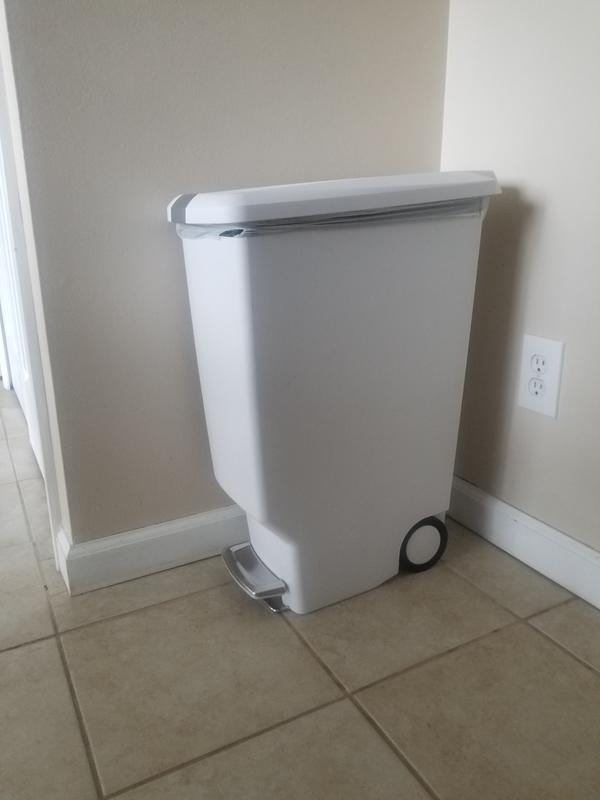 simplehuman® Slim Plastic 40Liter StepOn Trash Can Bed Bath and