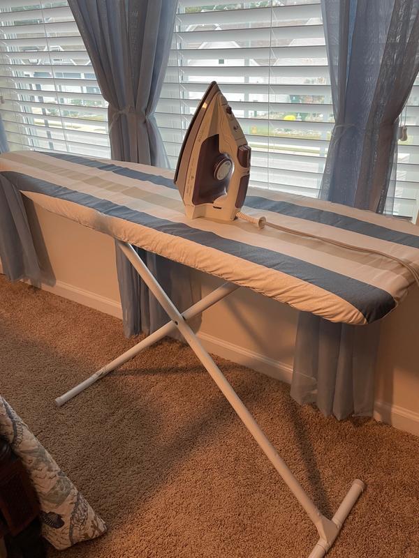 Squared Away Striped Heat Reflective Ironing Board Cover in Blue/Ivory