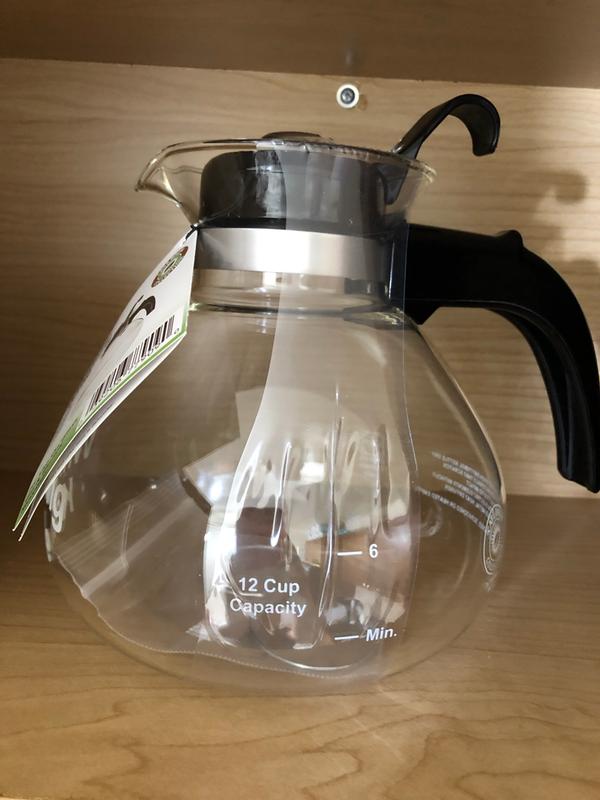 Medelco Stovetop Whistling 12Cup Glass Tea Kettle Bed Bath and