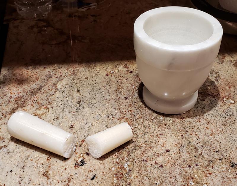 Artisanal Kitchen Supply® Marble Mortar and Pestle in White Bed Bath