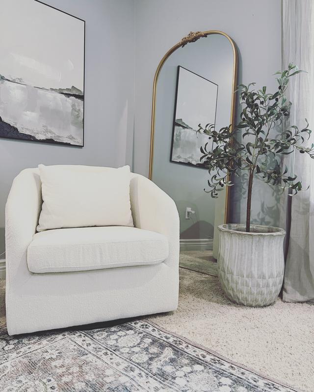 Studio 3B™ Swiveling Lounge Chair in White | Bed Bath & Beyond