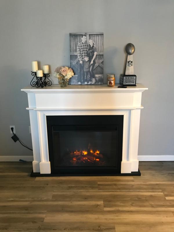 Customer Reviews Real Flame® Harlan Grand Electric Fireplace in White