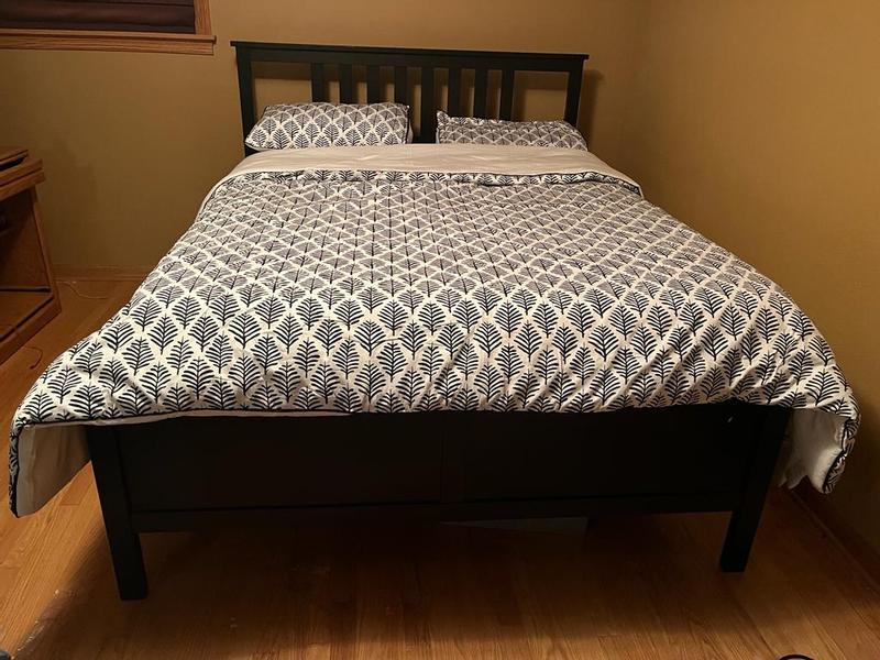 Customer Reviews Everhome™ Henley Leaf 3Piece Reversible King Comforter Set in Peyote Bed