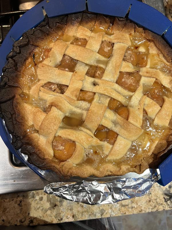 Our Table™ Adjustable Pie Shield in Blue Bed Bath & Beyond