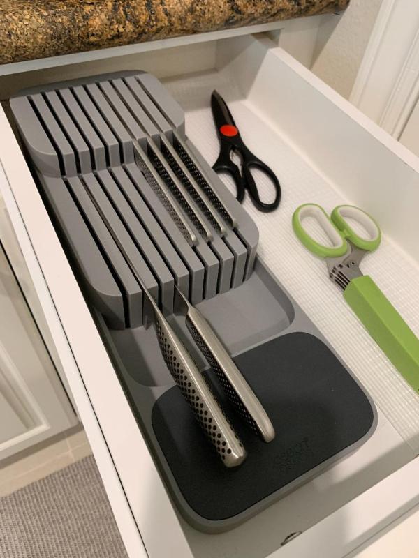 Joseph Joseph® DrawerStore™ 2-Tier Compact Knife Organizer in Grey ...