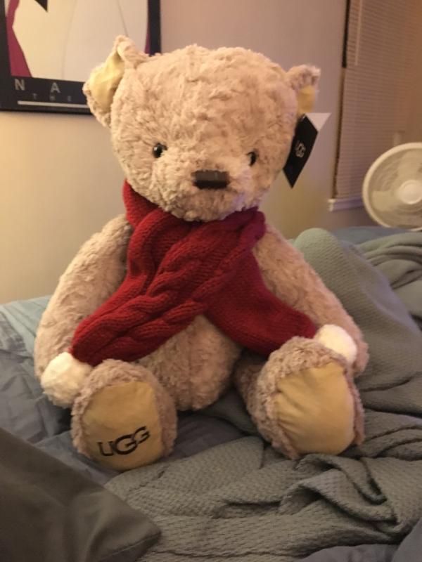 ugg sunny plush bear in oatmeal