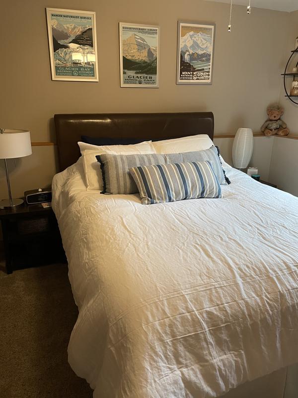 Nestwell™ Washed Linen Cotton 3Piece Comforter Set Bed Bath and