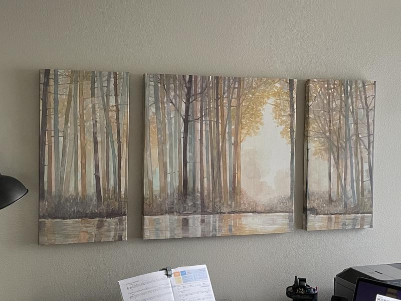 Madison Park Forest Reflections Gel Coated Canvas Wall Art (Set of 3