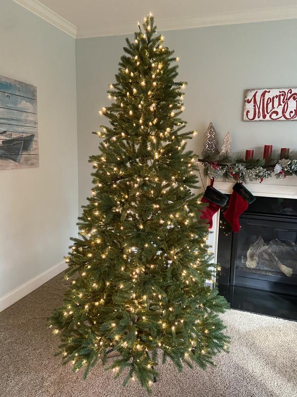 National Tree Company PreLit Jersey Fraser Fir Slim Christmas Tree