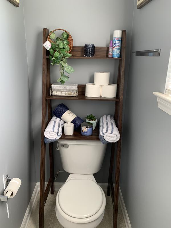 Contemporary 3Shelf Ladder Desk in Canyon Walnut Bed Bath and Beyond