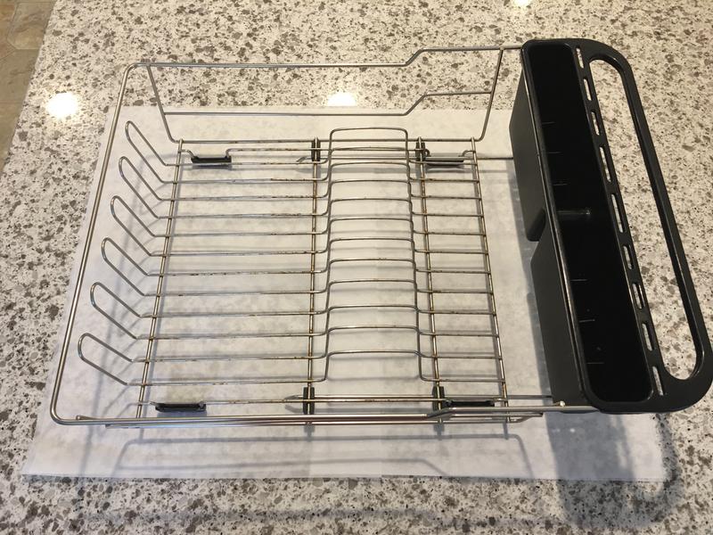 Large Dish Rack in Satin Nickel Bed Bath and Beyond Canada